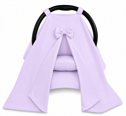 Capota para Bebê Conforto Tenda Dupla Face Lilás