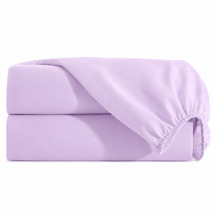 Lençol Estampado para Mini Berço 100% Algodão Lilás