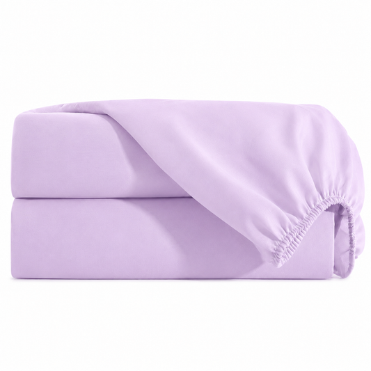 Lençol Estampado para Berço 100% Algodão Lilás