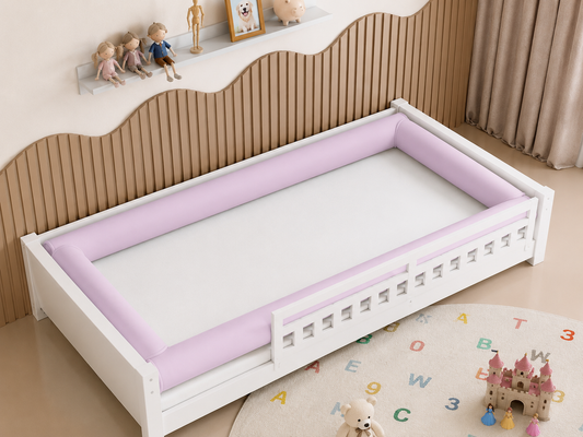 Kit Rolinhos 4 Peças para Cama Solteiro Lilás