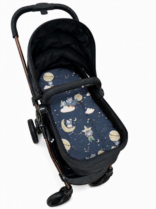 Fronha para Ninho Casulinho Premium para Carrinho Moisés Universal Luar Marinho