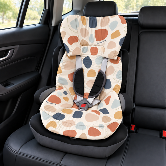 Capa Colchonete para Cadeira de Carro Dupla Face Manchitas Menino
