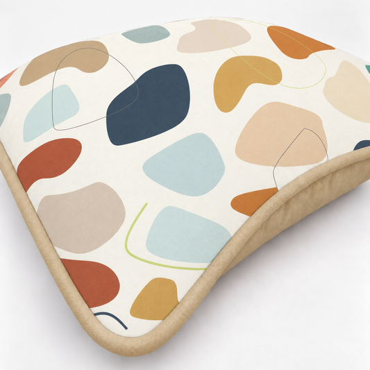 Almofada Decorativa 30cm x 30cm Manchitas Menino c/ Bege