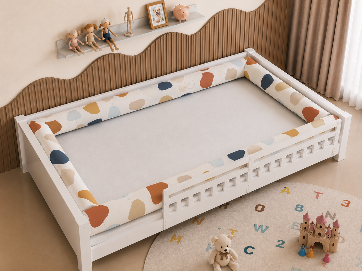 Kit Rolinhos 4 Peças para Cama Casal Manchitas Menino