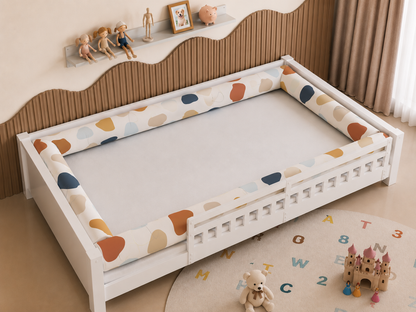 Kit Rolinhos 4 Peças para Cama Casal Manchitas Menino