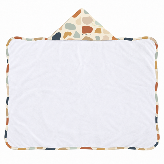Toalha de Banho com Capuz Forrada Plush Atoalhado Premium 1M x 70cm Manchitas Menino