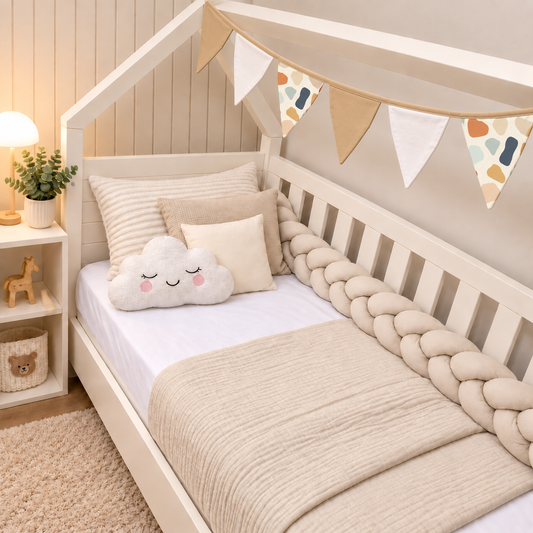 Bandeirinhas Decorativas 2,10m Manchitas Menino c/ Bege