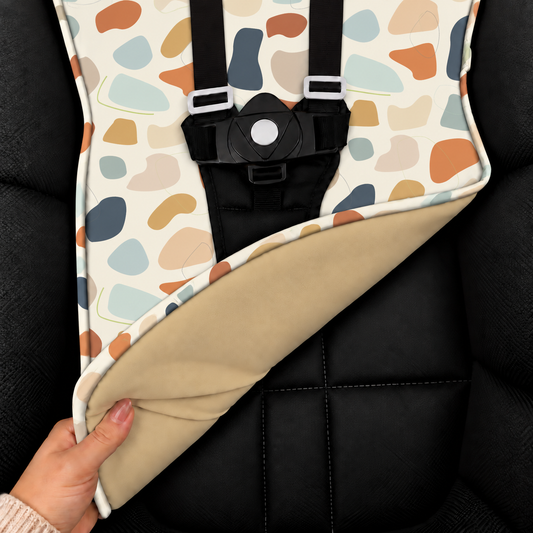 Capa para Carrinho de Bebê Universal Manchitas Menino c/ Bege