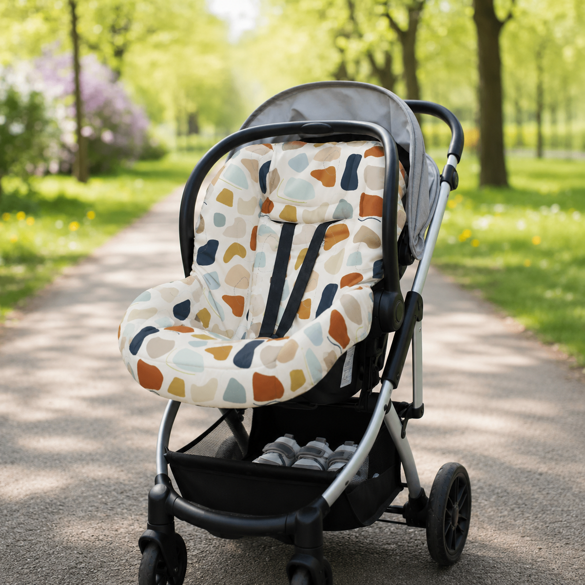 Capa para Bebê Conforto Universal Manchitas Menino