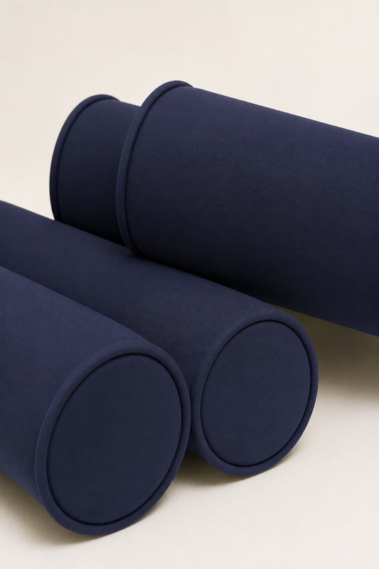 Kit Rolinhos para Berço Americano 4 Peças Azul Marinho