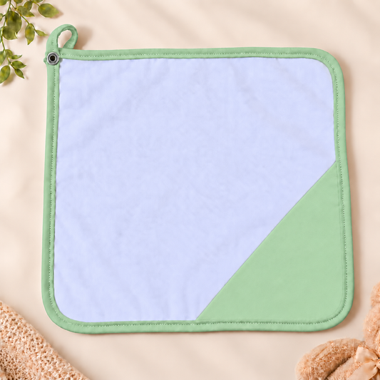 Toalha de Boca Malha Dupla Penteada Premium Verde Menta | Kit com 3 Unidades