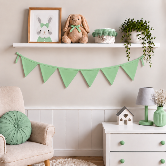 Bandeirinhas Decorativas 1,50m Verde Menta