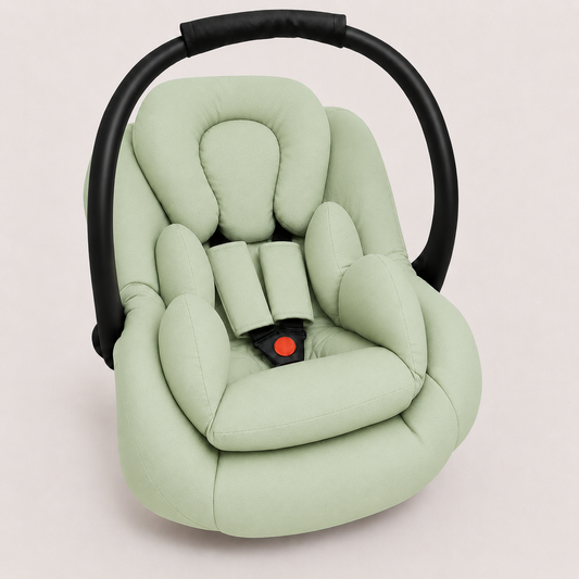 Kit para Bebê Conforto 3 Peças Dupla Face Verde Menta