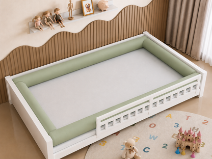 Kit Rolinhos 4 Peças para Cama Casal Verde Menta