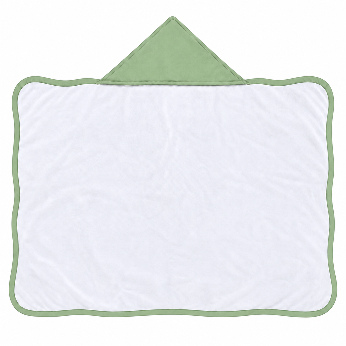 Toalha de Banho com Capuz Forrada Plush Atoalhado Premium 1M x 70cm Verde Menta