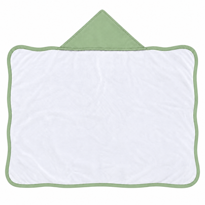 Toalha de Banho com Capuz Forrada Plush Atoalhado Premium 1M x 70cm Verde Menta