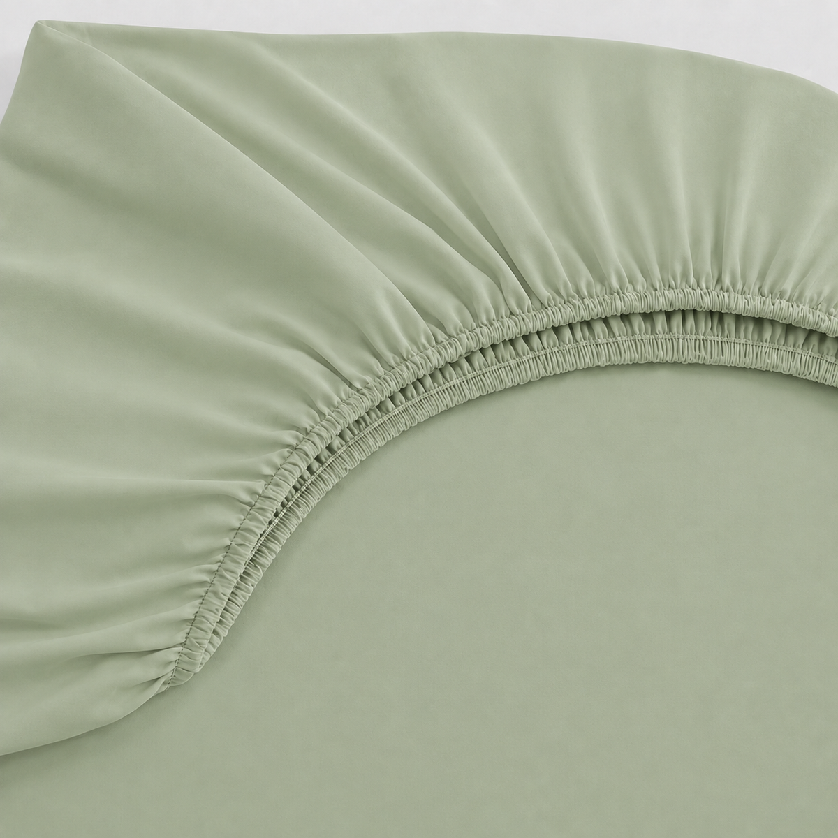 Lençol Estampado para Mini Berço 100% Algodão Verde Menta
