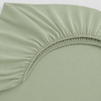 Lençol Estampado para Mini Berço 100% Algodão Verde Menta