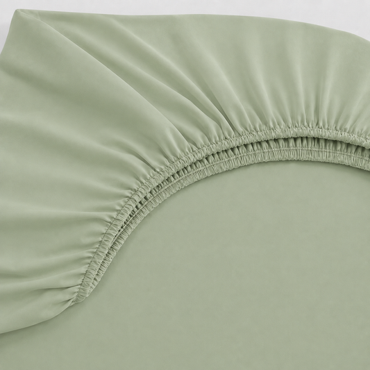 Lençol Estampado para Mini Berço 100% Algodão Verde Menta