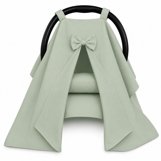 Capota para Bebê Conforto Tenda Dupla Face Verde Menta