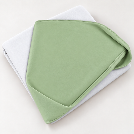 Toalha de Banho com Capuz Forrada Plush Atoalhado Premium 1M x 70cm Verde Menta