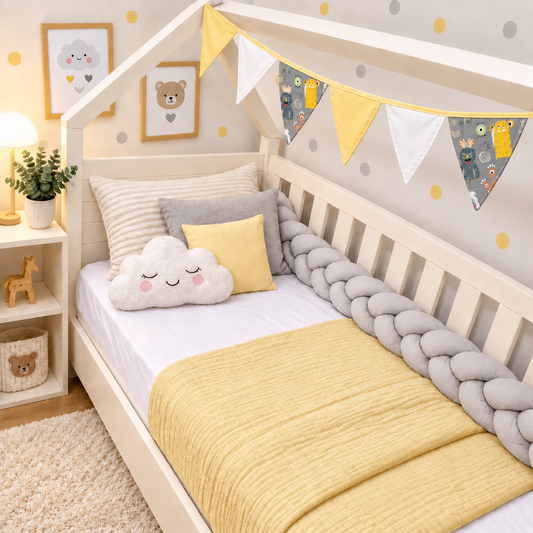 Bandeirinhas Decorativas 2,10m Monstros c/ Amarelo