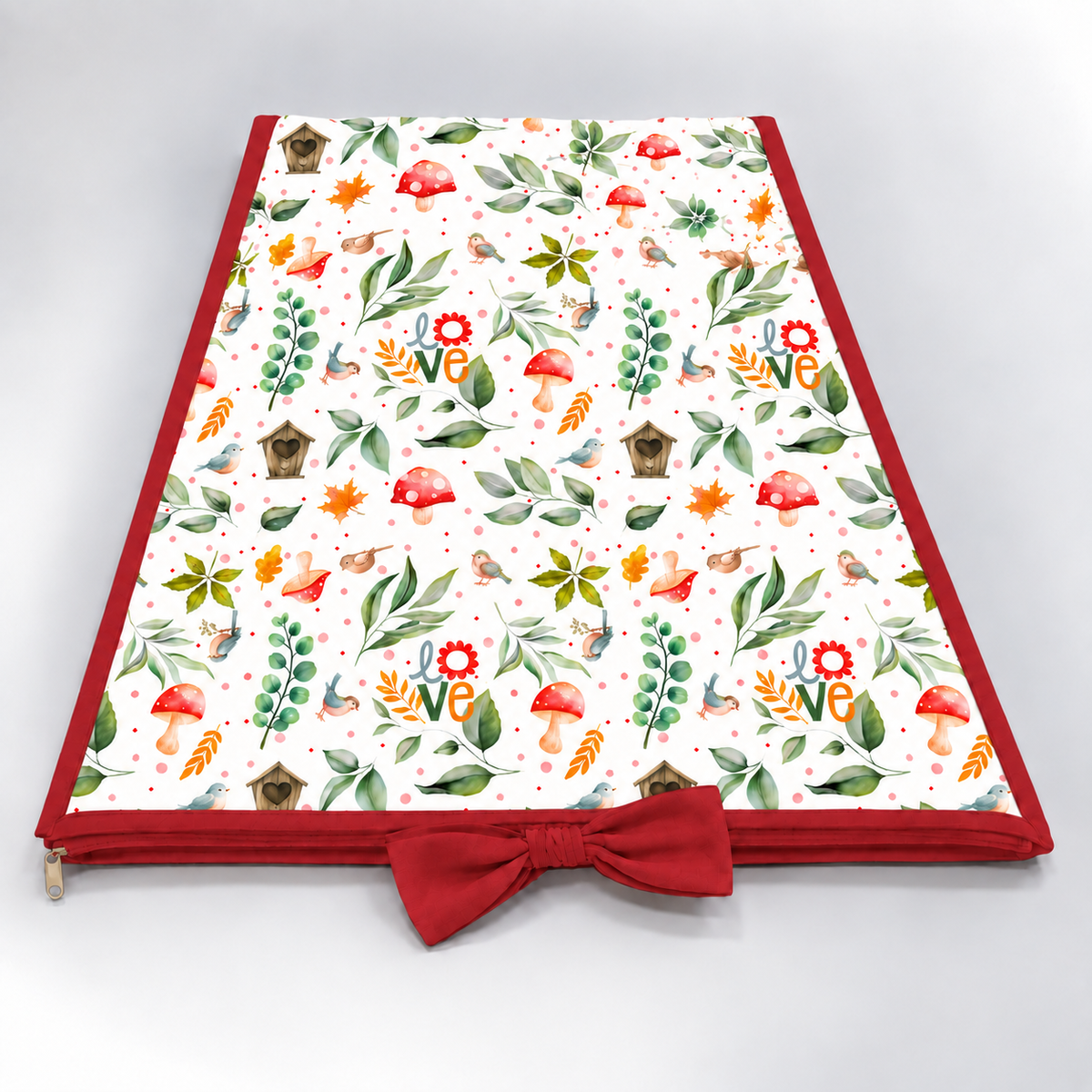 Trocador de Cômoda 70x45x3cm Passarinho Love c/ Vermelho