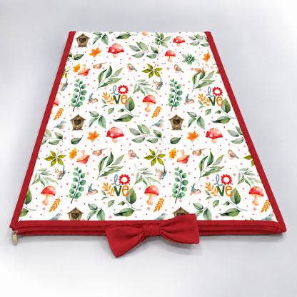 Trocador de Cômoda 70x45x3cm Passarinho Love c/ Vermelho