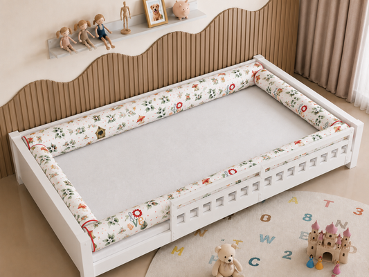 Kit Rolinhos 4 Peças para Cama Casal Passarinhos Love