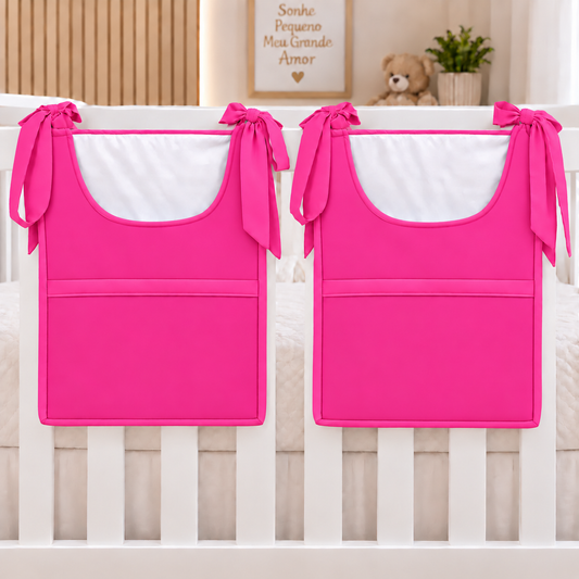 Porta Fraldas ou Porta Treco de Varal Pink