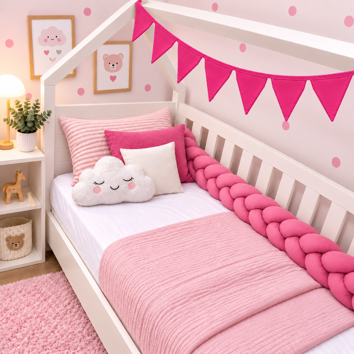 Bandeirinhas Decorativas 2,10m Pink