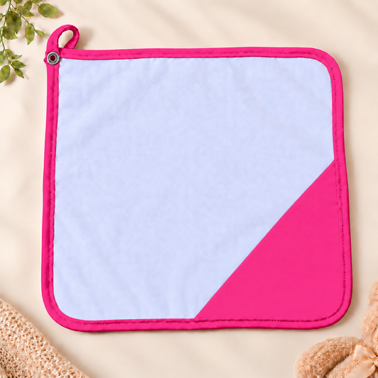 Toalha de Boca Malha Dupla Penteada Premium Pink | Kit com 3 Unidades