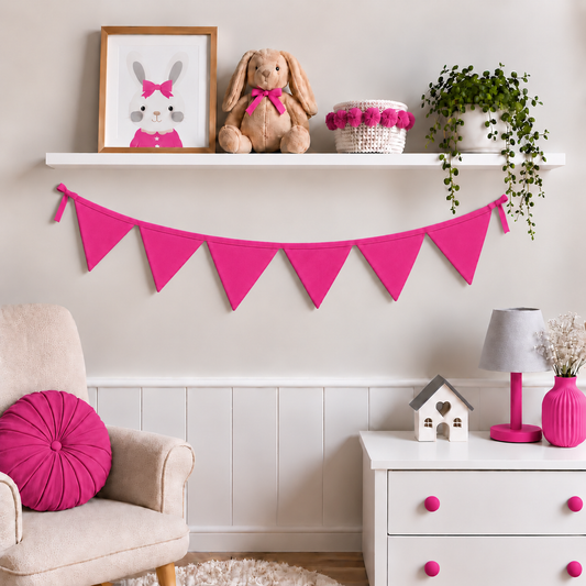 Bandeirinhas Decorativas 1,50m Pink