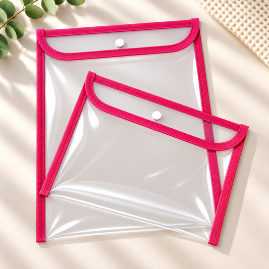 Kit com 2 Capas Organizadoras para Certidão e Documentos Pink