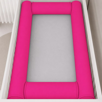 Kit Rolinhos para Berço Americano 4 Peças Pink