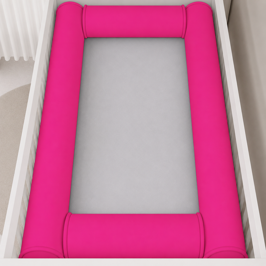 Kit Rolinhos para Berço Americano 4 Peças Pink