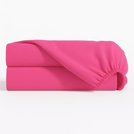 Lençol Estampado para Mini Berço 100% Algodão Pink