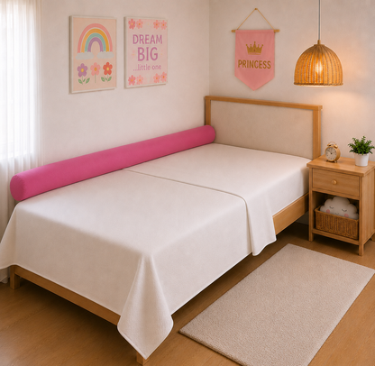 Rolinho Lateral para Cama Solteiro e Casal Pink