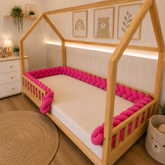 Trança Protetora 5,5 Metros Cama Solteiro Pink