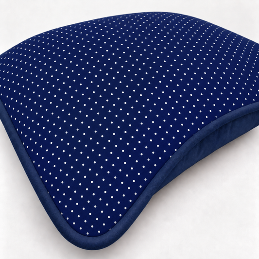 Almofada Decorativa 30cm x 30cm Poá Azul Marinho