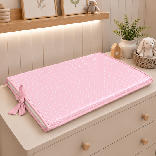 Trocador de Cômoda 70x45x3cm Poá Rosa