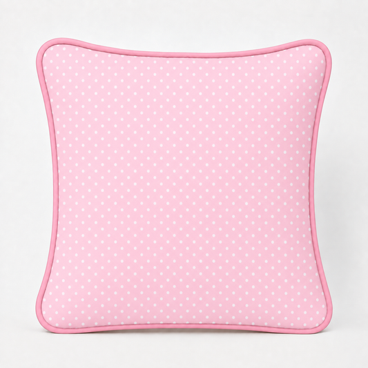 Almofada Decorativa 30cm x 30cm Poá Rosa
