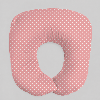 Fronha para Almofada de Amamentação Comfort Plus Poá Rose