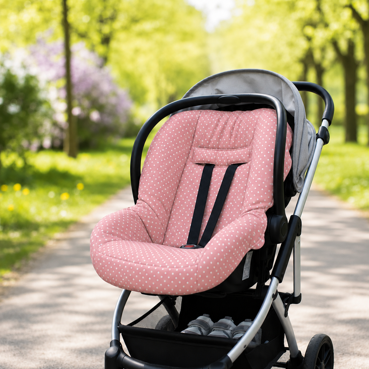 Capa para Bebê Conforto Universal Rosê