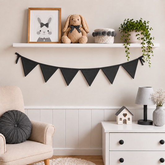 Bandeirinhas Decorativas 1,50m Preto