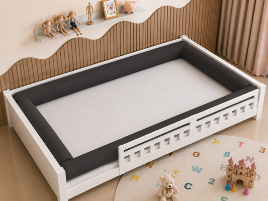 Kit Rolinhos 4 Peças para Cama Casal Preto