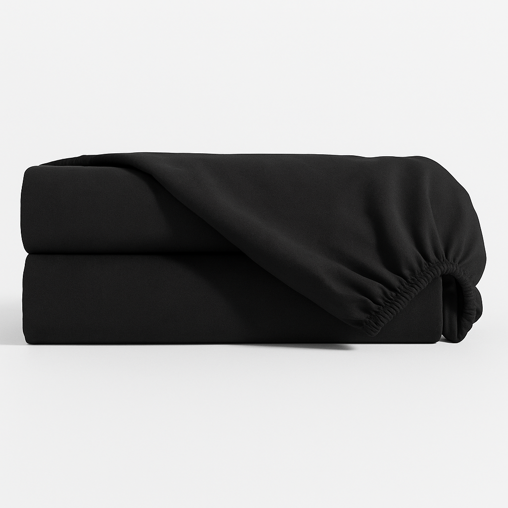 Lençol Estampado para Mini Berço 100% Algodão Preto