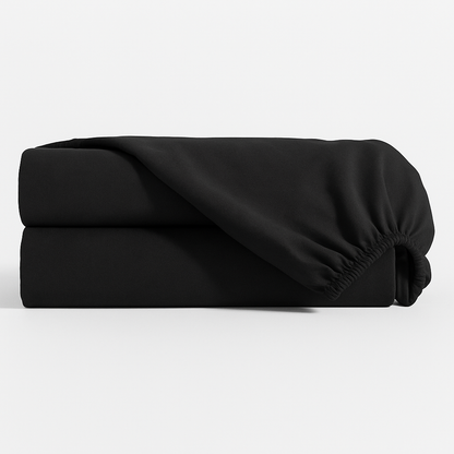 Lençol Estampado para Mini Berço 100% Algodão Preto