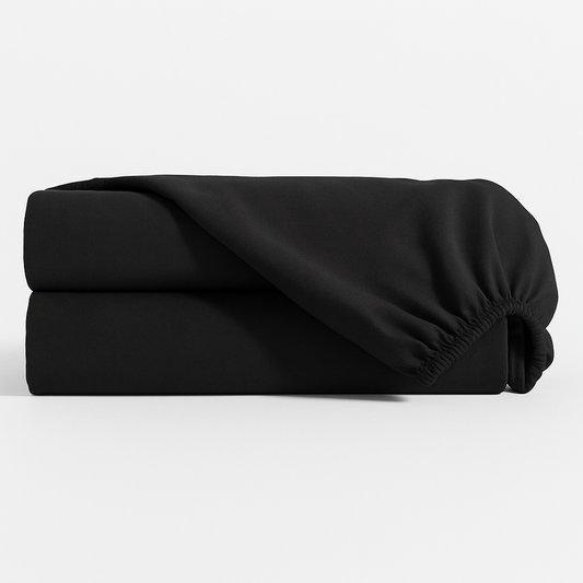 Lençol Estampado para Mini Berço 100% Algodão Preto