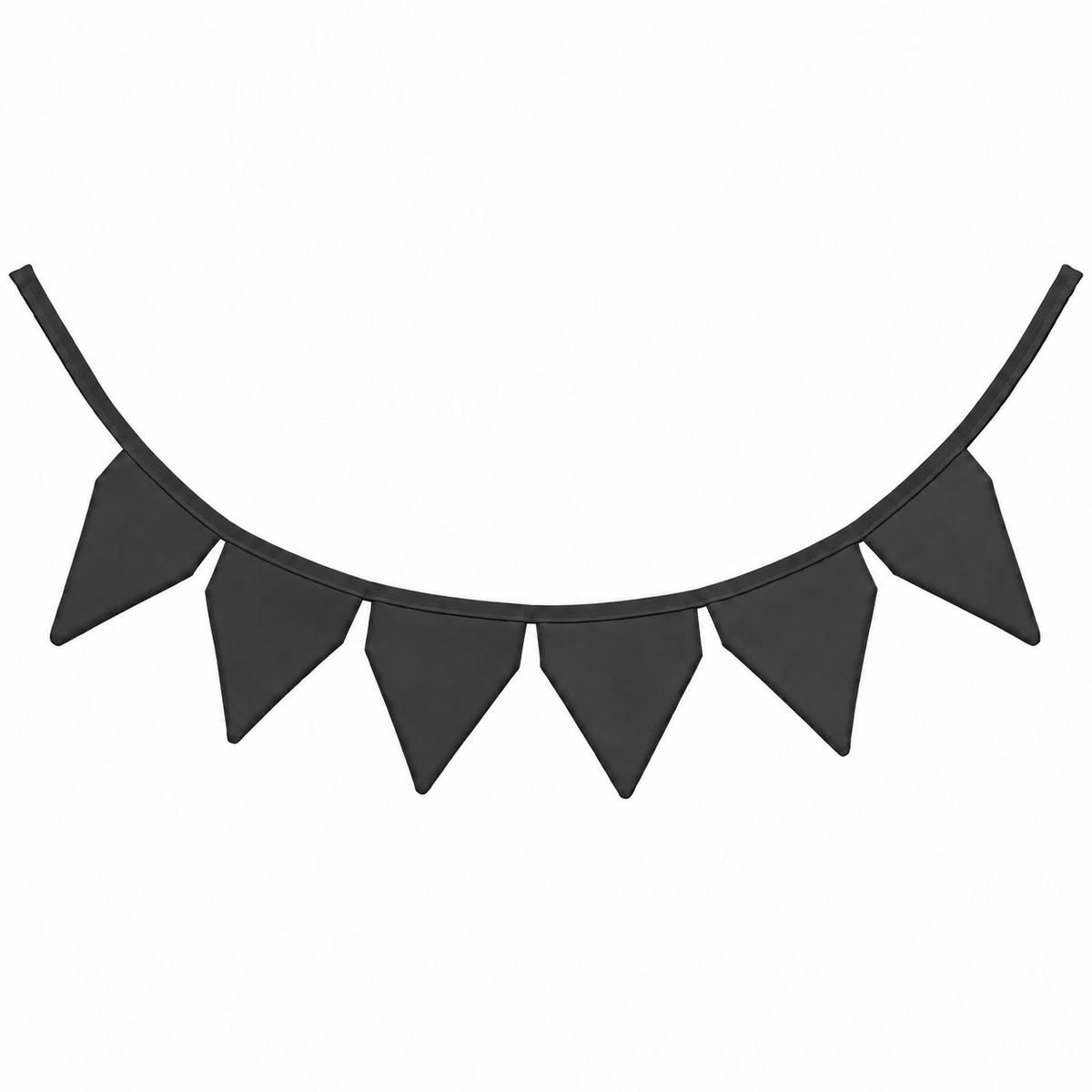 Bandeirinhas Decorativas 2,10m Preto